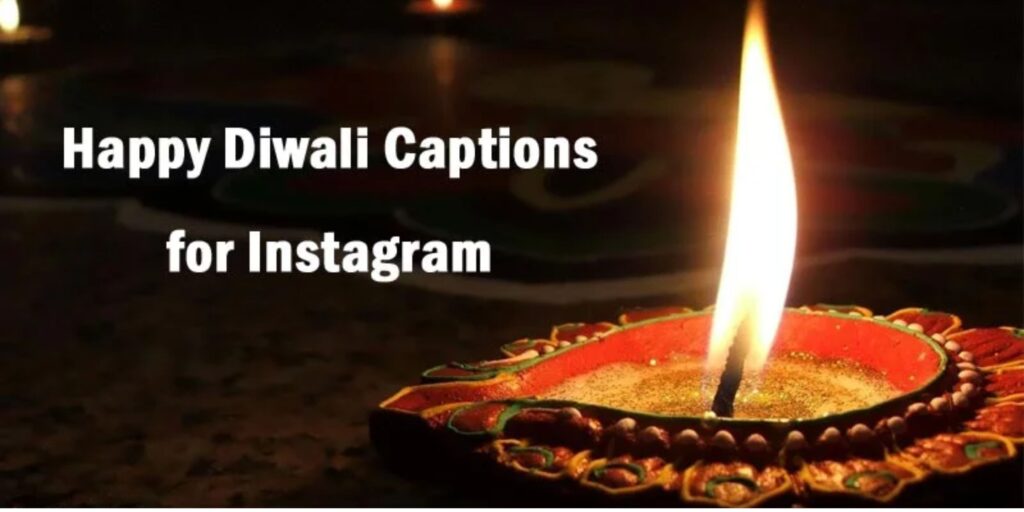 Diwali lamp with festive text